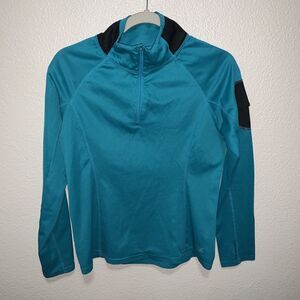 Everlast Women’s Quarter Zip Activewear Sweatshirt Size M Blue